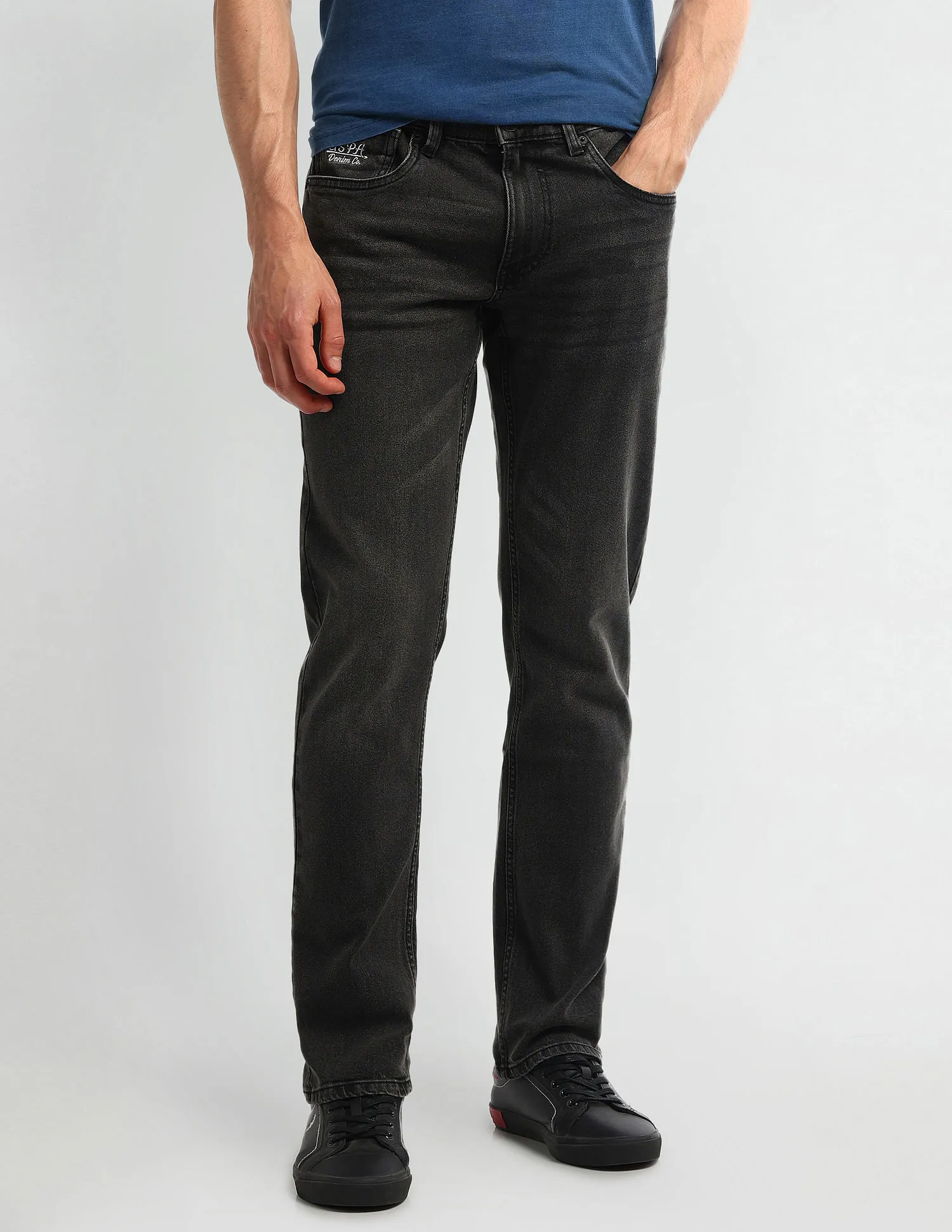 U.S. Polo Assn. Denim Co. Brandon Slim Tapered Black Jeans
